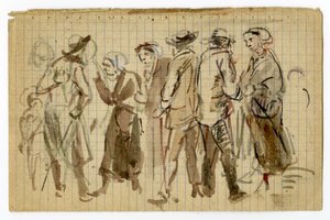 Tekening door Louis Marie Faudacq